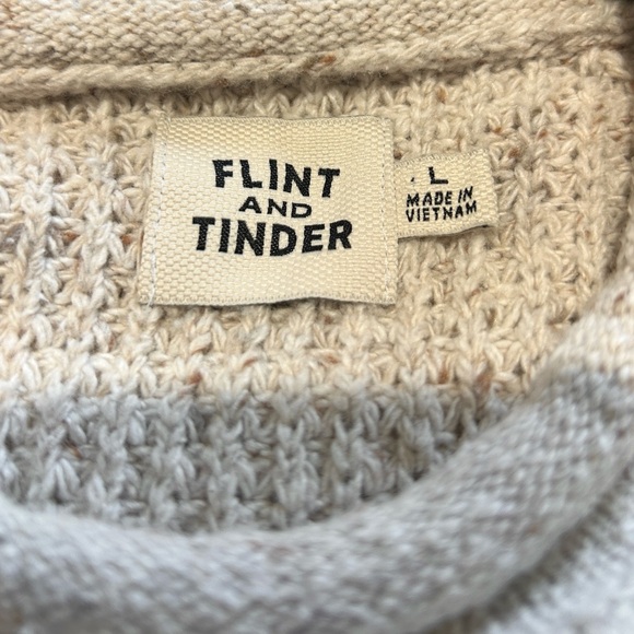 🔥🔥🔥SOLD🔥🔥🔥Flint and Tinder Headlands Rollneck Sweater Men L Textured Waffle Knit - Picture 2 of 10